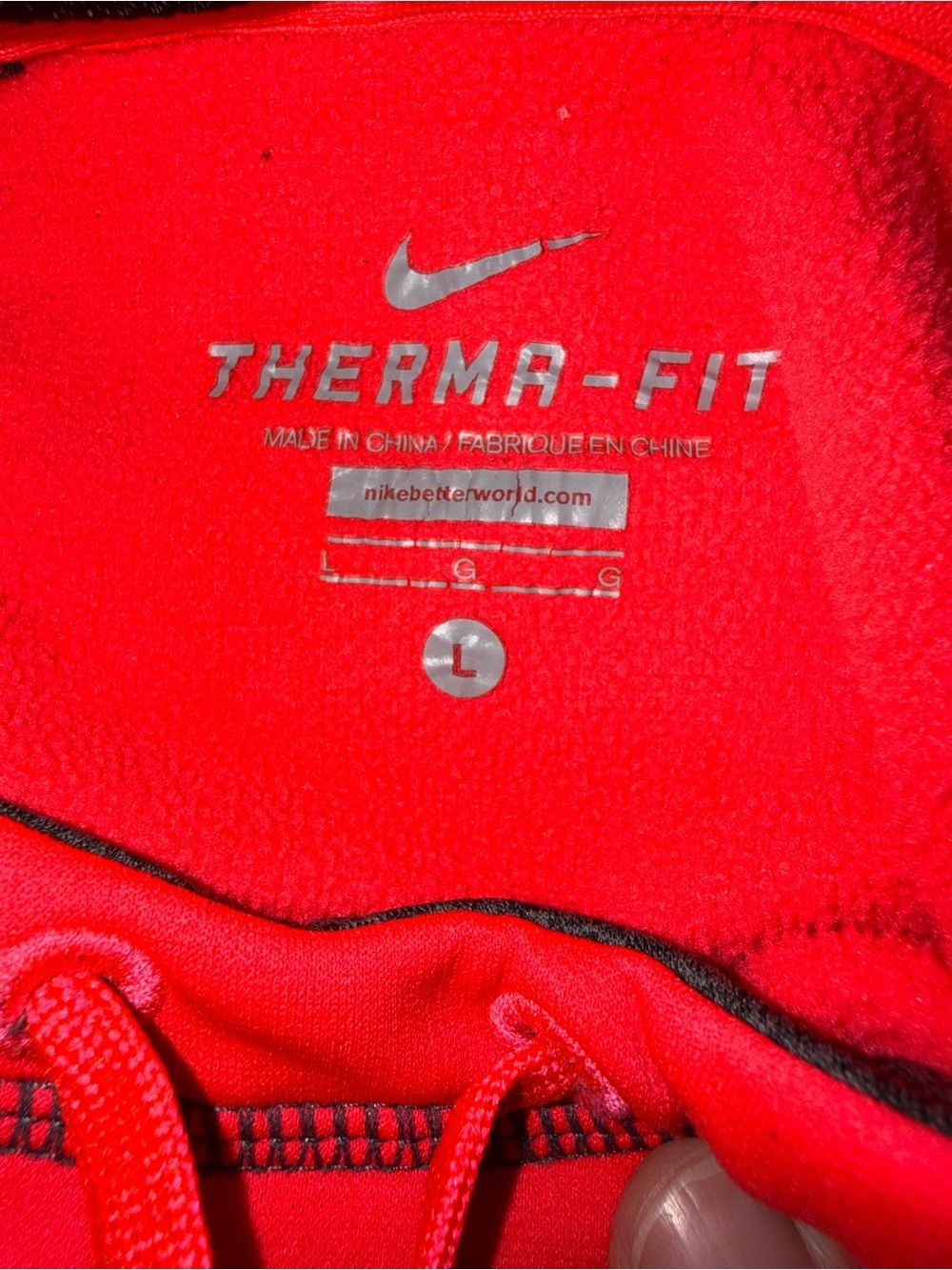 Nike girls (pink)Therma-Fit Hoodie with Silver Logo